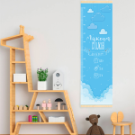 Рол за мерење на висина на дете со облачиња | Rol za merenje na visina na dete so oblacinja