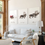 Дедо Мраз со санка и елени