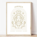 Постер со хосроскопски знак Девица | Poster so hotoskopski znak Devica