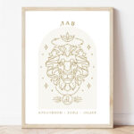 Постер со хосроскопски знак Лав | Poster so hotoskopski znak Lav