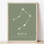 Постер со хосроскопски знак Вага | Poster so hotoskopski znak Vaga