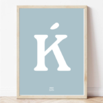 Постер од Македонска азбука буква Ќ