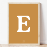 Постер од Македонска азбука буква Е